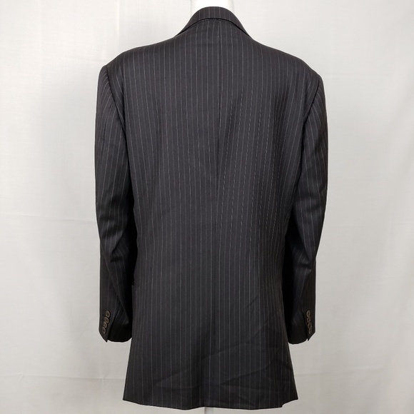 Valentino Pinstripe 3 Button Blazer - Picture 3 of 5